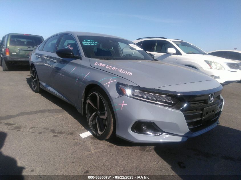 2022 HONDA ACCORD SEDAN SPORT - 1HGCV1F39NA032437
