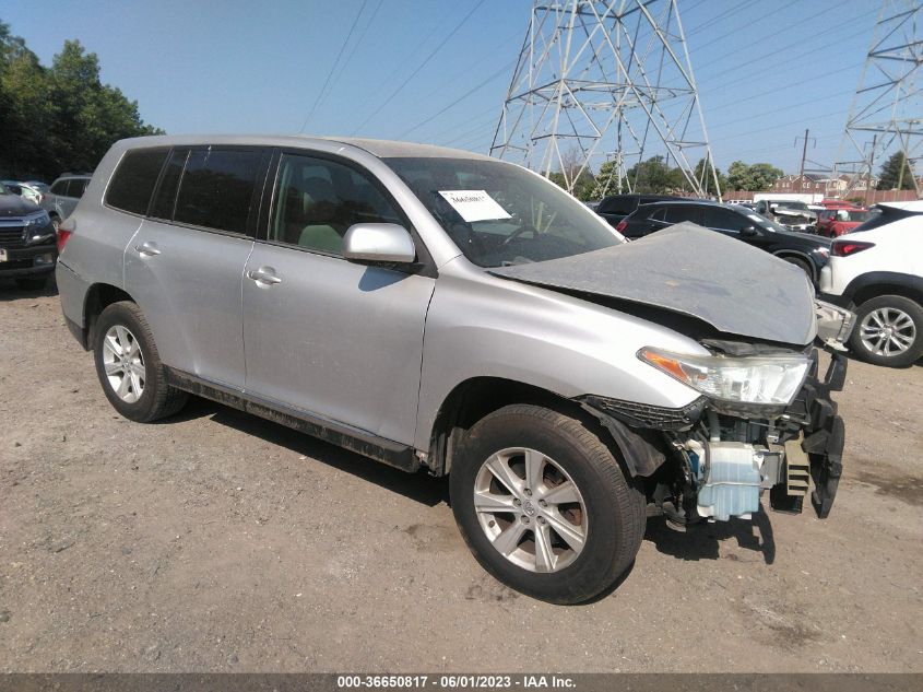 2013 TOYOTA HIGHLANDER - 5TDBK3EH3DS265646