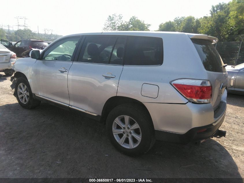 2013 TOYOTA HIGHLANDER - 5TDBK3EH3DS265646