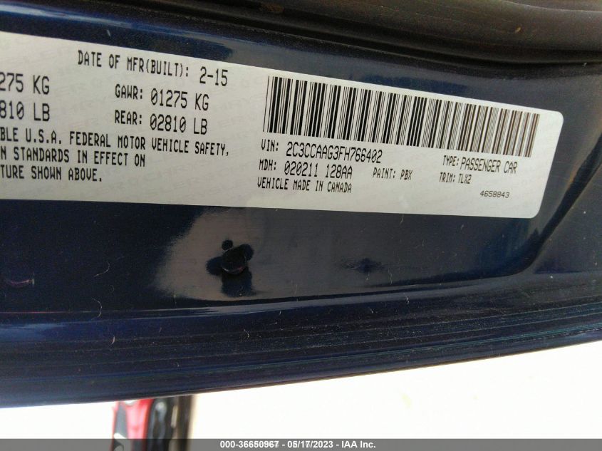 2015 CHRYSLER 300 LIMITED - 2C3CCAAG3FH766402