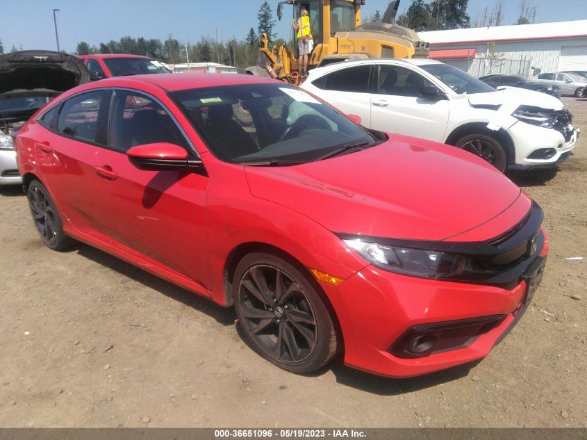 2019 HONDA CIVIC SEDAN SPORT - 2HGFC2F86KH545534