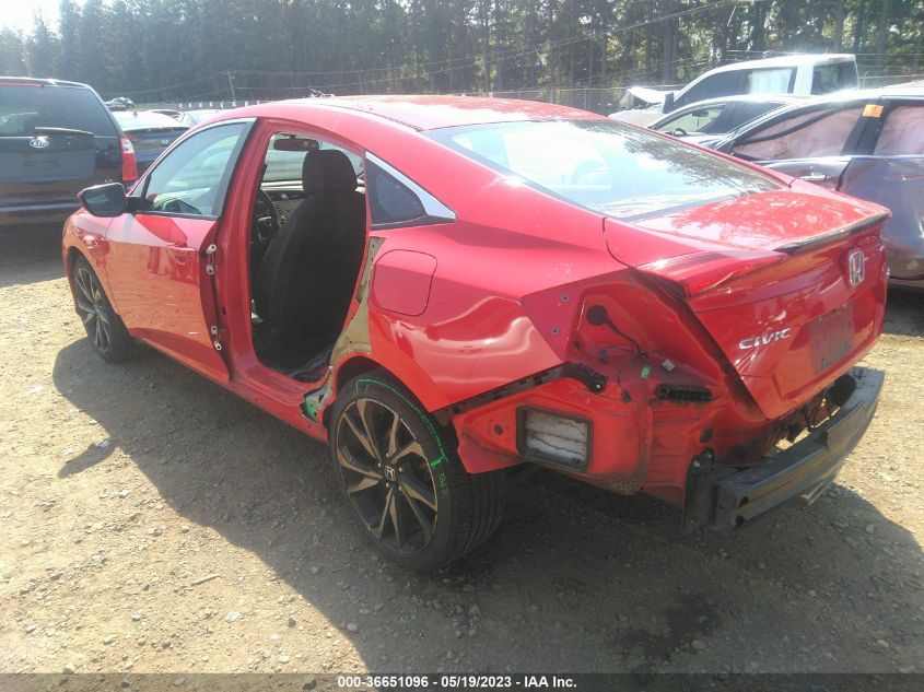 2019 HONDA CIVIC SEDAN SPORT - 2HGFC2F86KH545534