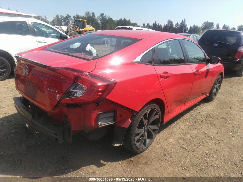 2019 HONDA CIVIC SEDAN SPORT - 2HGFC2F86KH545534