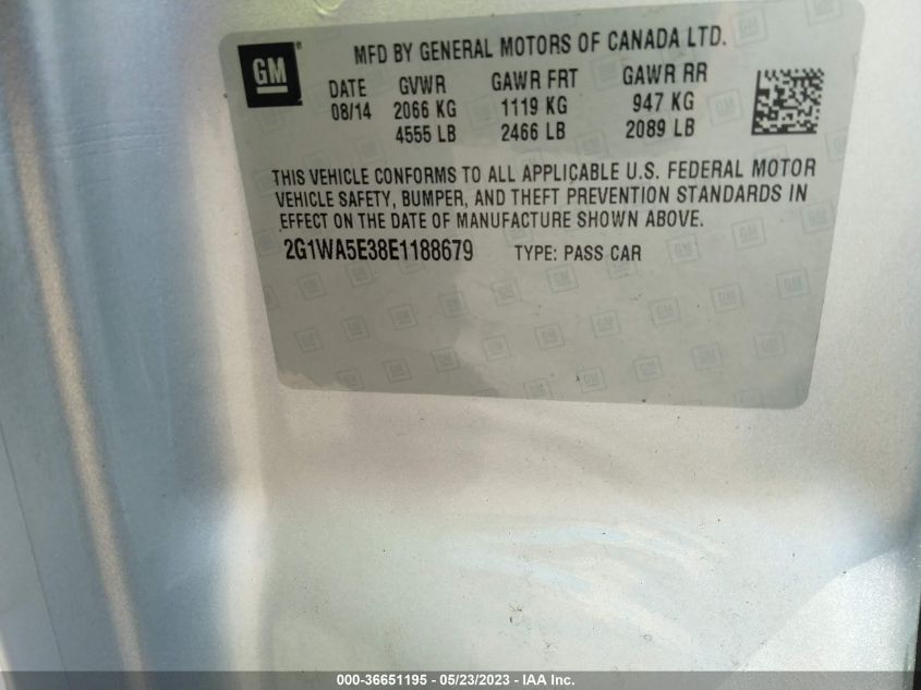 2014 CHEVROLET IMPALA LIMITED LS - 2G1WA5E38E1188679