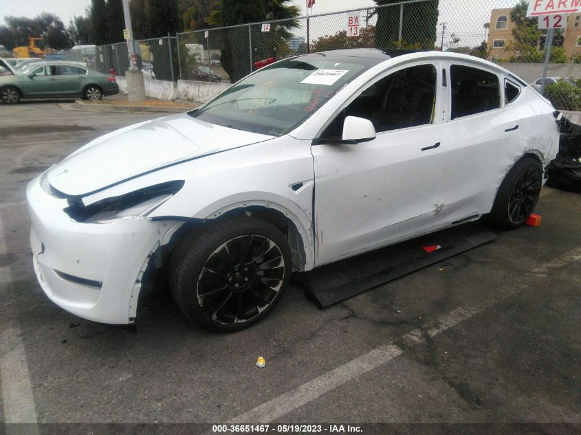 2022 TESLA MODEL Y LONG RANGE - 7SAYGDEE9NA014062