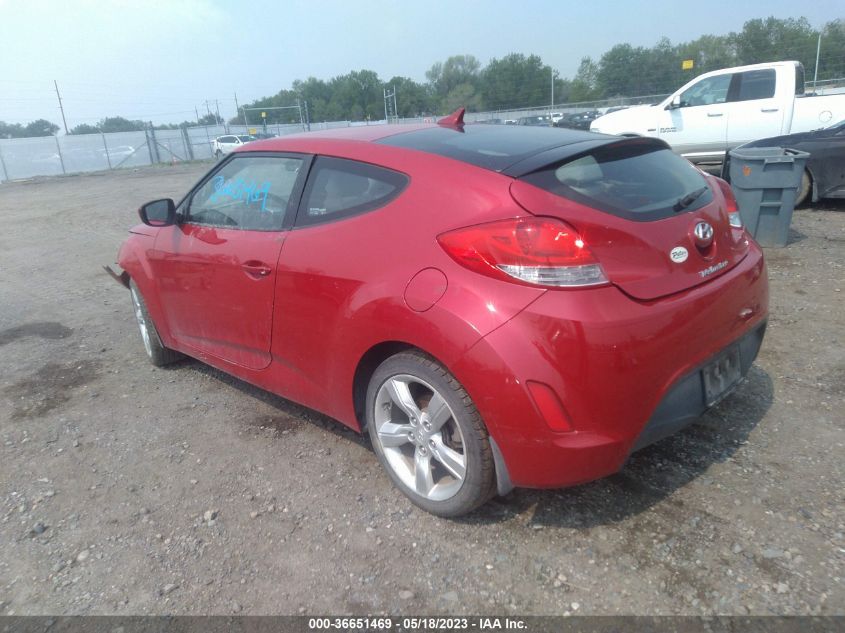 2013 HYUNDAI VELOSTER W/GRAY INT - KMHTC6AD7DU176644