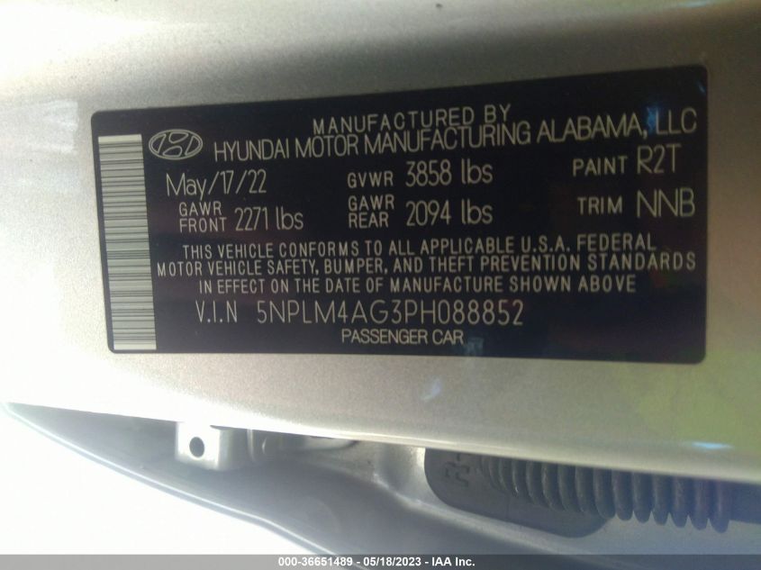 2023 HYUNDAI ELANTRA SEL - 5NPLM4AG3PH088852