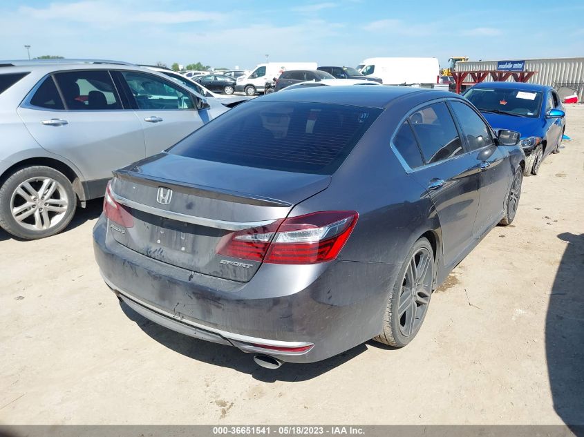 2016 HONDA ACCORD SEDAN SPORT - 1HGCR2F5XGA161124