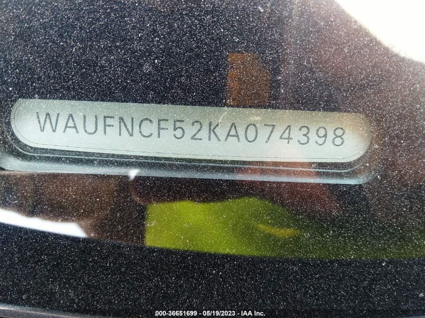 2019 AUDI A5 SPORTBACK PRESTIGE - WAUFNCF52KA074398