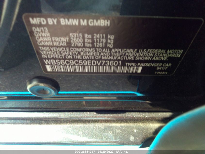 2014 BMW M6 - WBS6C9C59EDV73601
