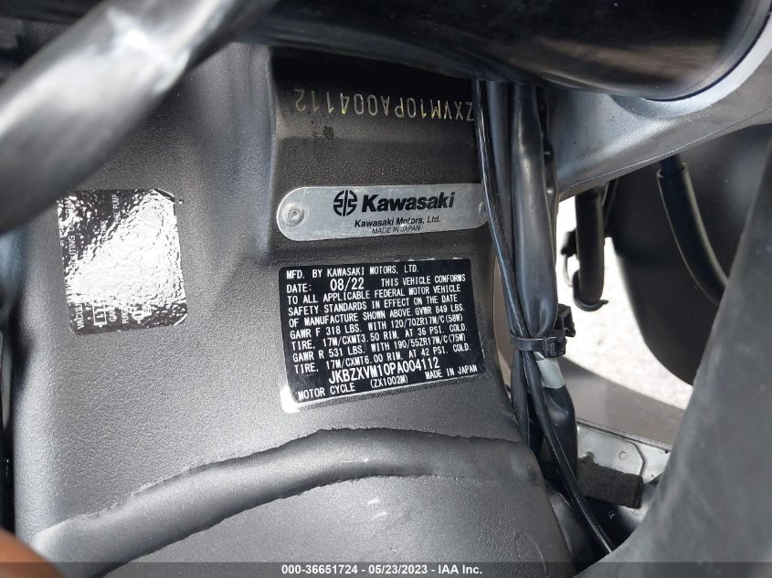 2023 KAWASAKI ZX1002 M - JKBZXVM10PA004112