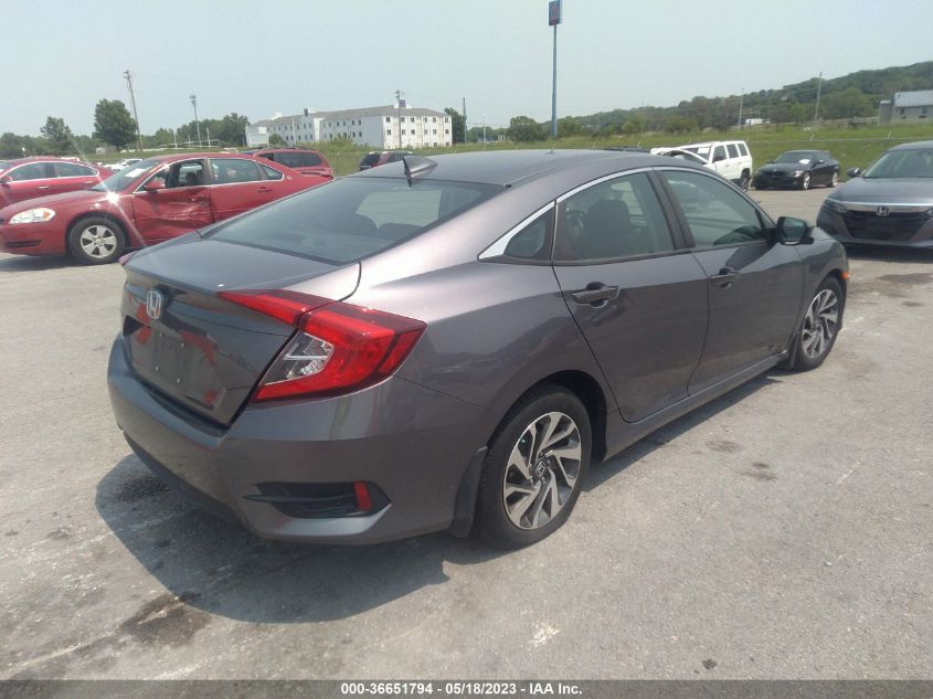 2018 HONDA CIVIC SEDAN EX - 19XFC2F71JE038508