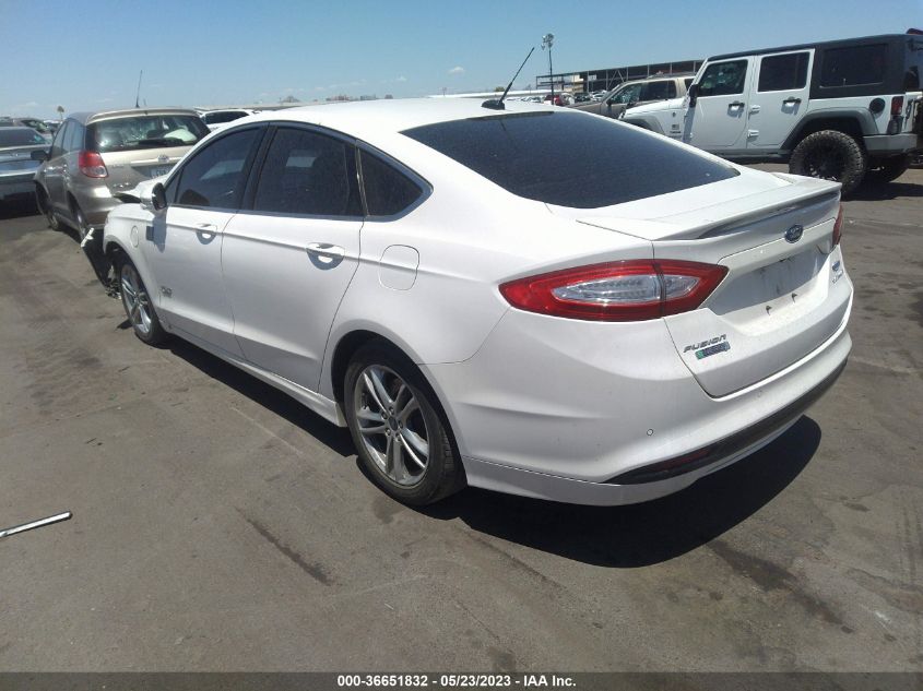 2016 FORD FUSION ENERGI TITANIUM - 3FA6P0SUXGR176530