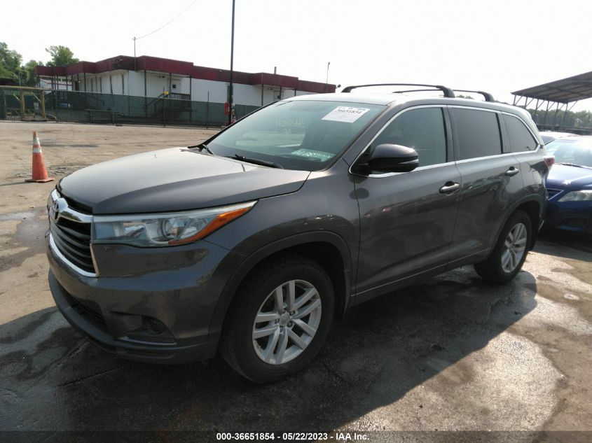 2015 TOYOTA HIGHLANDER LE - 5TDBKRFH4FS177466