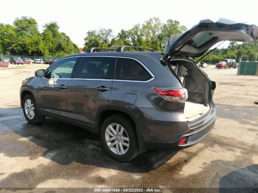 2015 TOYOTA HIGHLANDER LE - 5TDBKRFH4FS177466