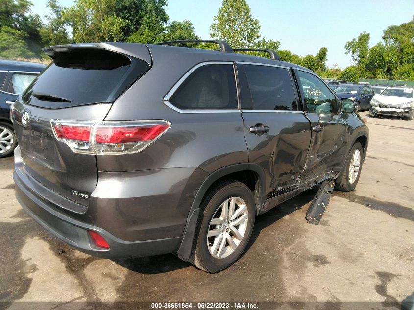 2015 TOYOTA HIGHLANDER LE - 5TDBKRFH4FS177466