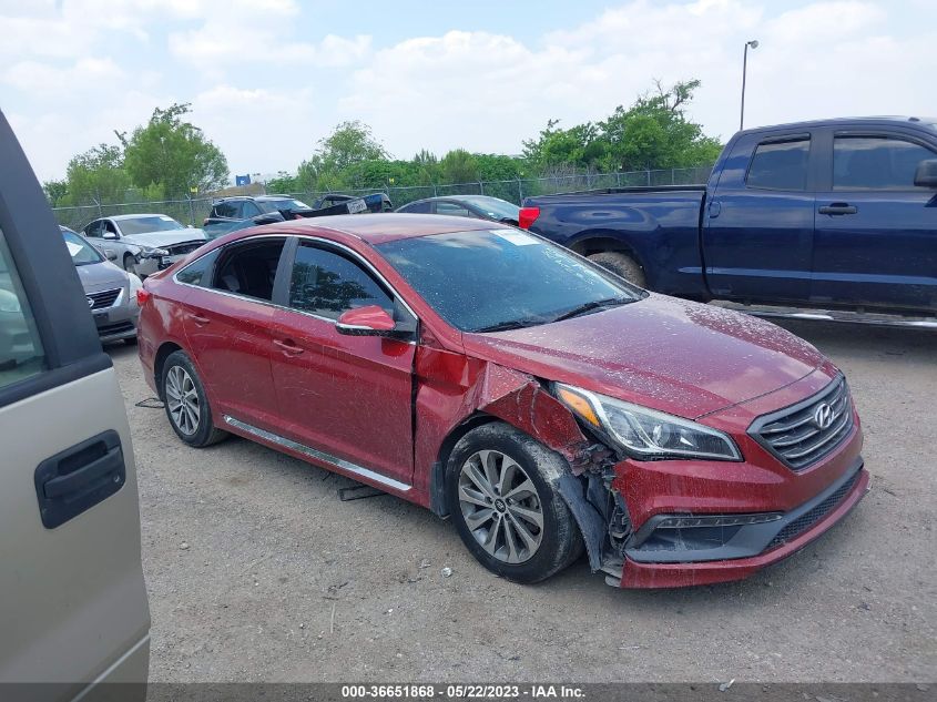 2016 HYUNDAI SONATA 2.4L SPORT - 5NPE34AF2GH321915