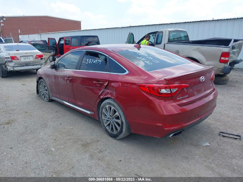 2016 HYUNDAI SONATA 2.4L SPORT - 5NPE34AF2GH321915