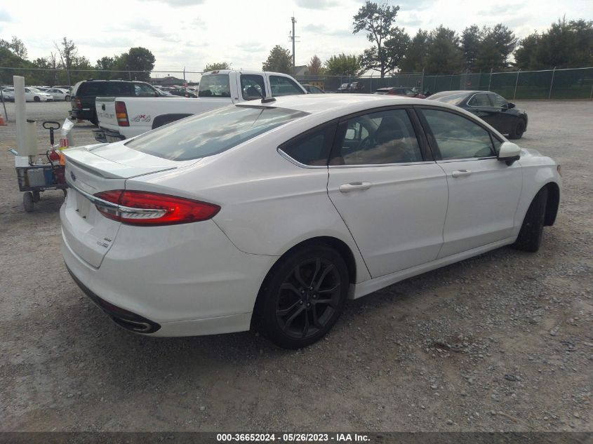 2018 FORD FUSION SE - 3FA6P0T92JR127789