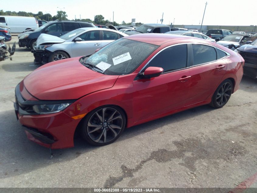 2019 HONDA CIVIC SEDAN SPORT - 2HGFC2F84KH593162