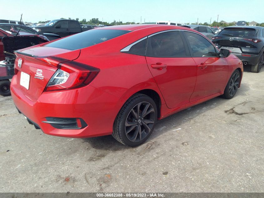 2019 HONDA CIVIC SEDAN SPORT - 2HGFC2F84KH593162