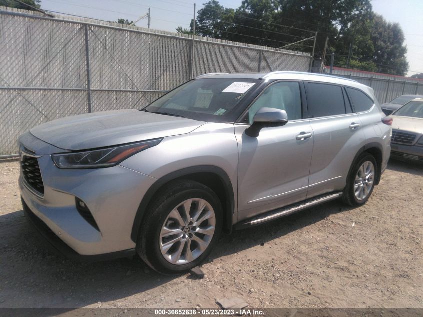 2022 TOYOTA HIGHLANDER HYBRID LIMITED - 5TDYARAH7NS512030