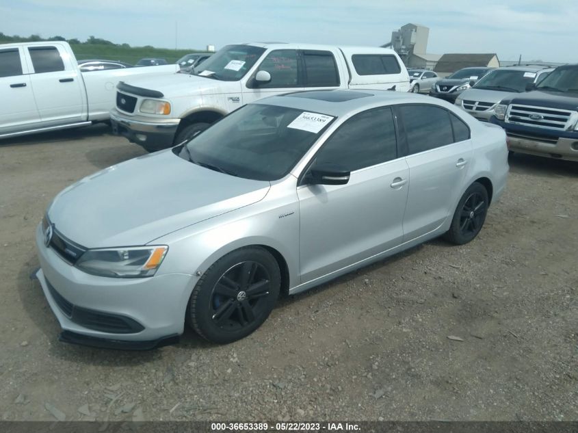 2013 VOLKSWAGEN JETTA SEDAN HYBRID SEL 3VW637AJXDM225169