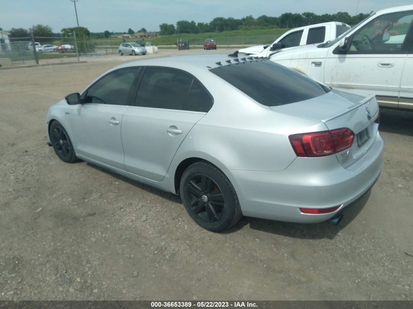 2013 VOLKSWAGEN JETTA SEDAN HYBRID SEL 3VW637AJXDM225169