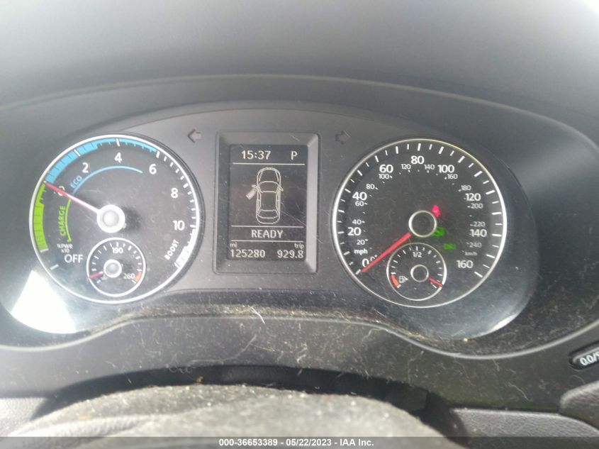 2013 VOLKSWAGEN JETTA SEDAN HYBRID SEL 3VW637AJXDM225169