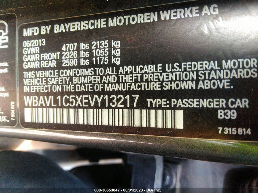 2014 BMW X1 XDRIVE28I - WBAVL1C5XEVY13217