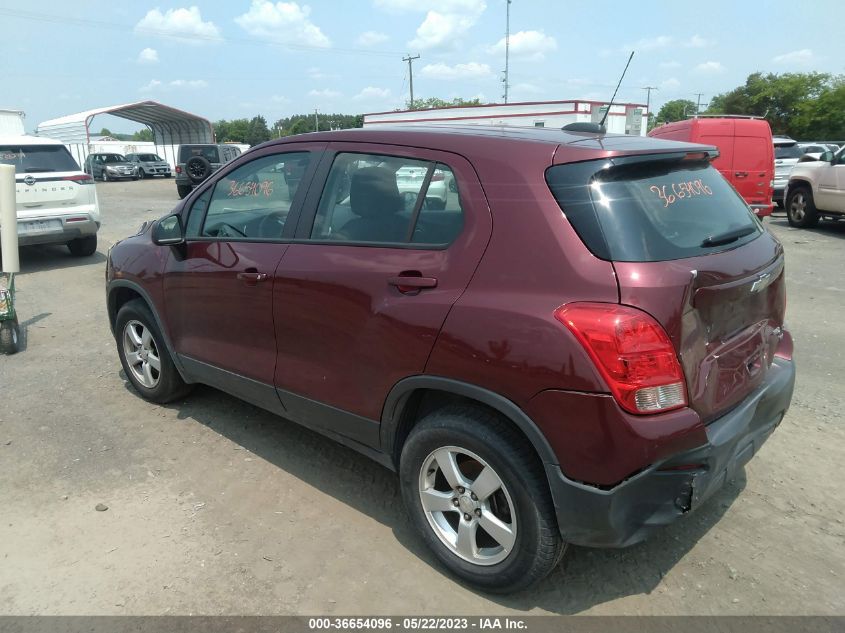 2016 CHEVROLET TRAX LS - 3GNCJNSB1GL143114
