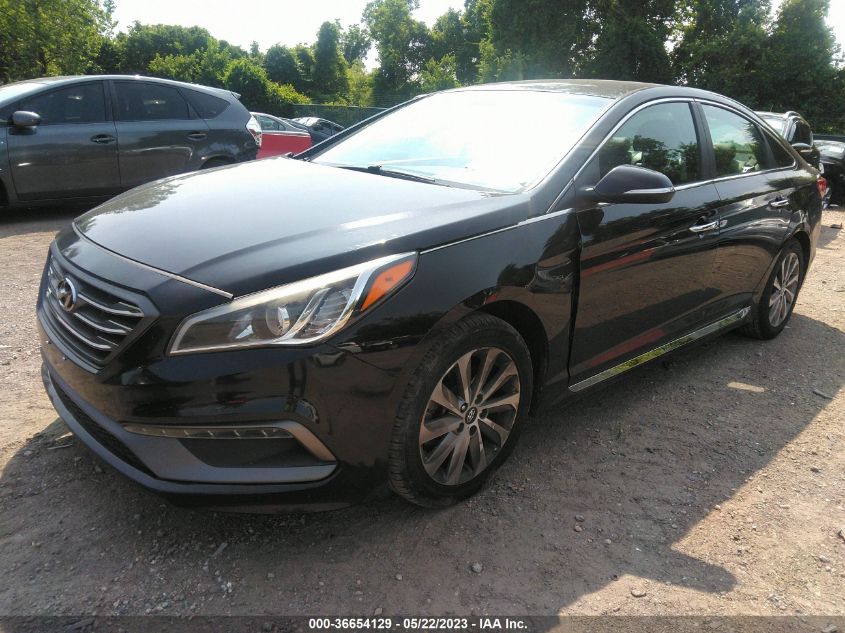 2015 HYUNDAI SONATA 2.4L SPORT - 5NPE34AF4FH060348