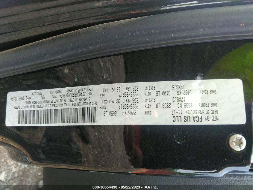 2018 DODGE GRAND CARAVAN GT - 2C4RDGEG3JR147074