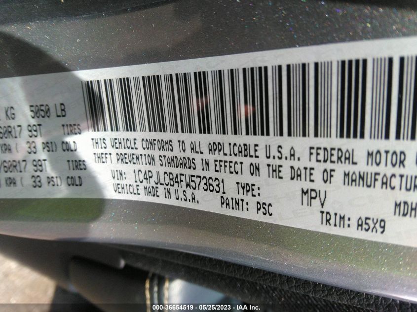 2015 JEEP CHEROKEE LATITUDE - 1C4PJLCB4FW573631