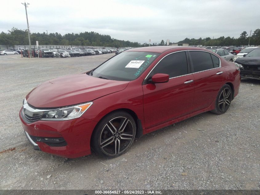 2017 HONDA ACCORD SEDAN SPORT - 1HGCR2F59HA224943