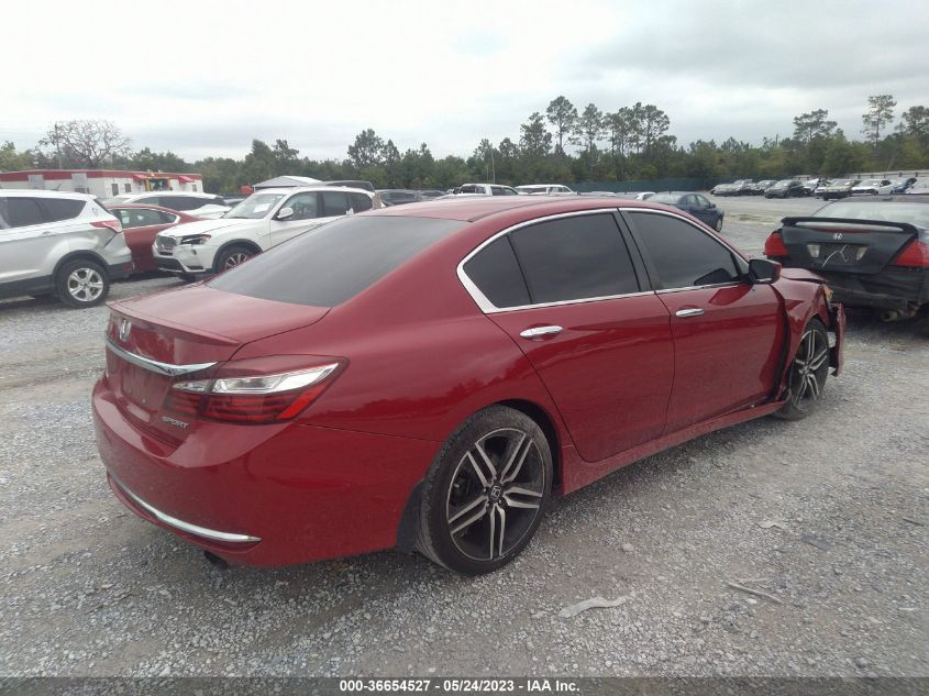 2017 HONDA ACCORD SEDAN SPORT - 1HGCR2F59HA224943