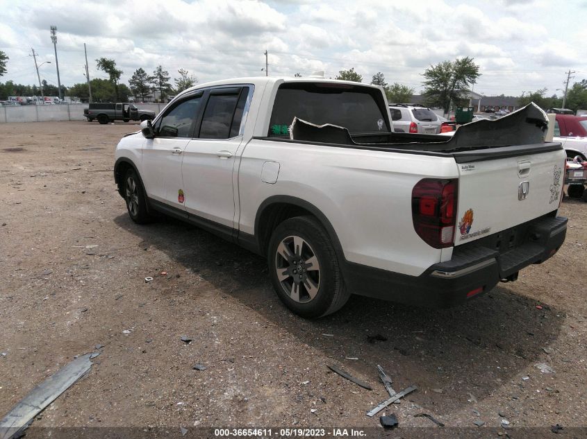 2017 HONDA RIDGELINE RTL-T - 5FPYK2F65HB007552