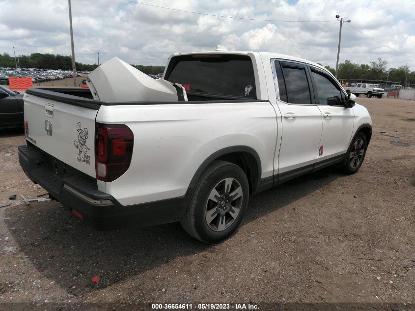 2017 HONDA RIDGELINE RTL-T - 5FPYK2F65HB007552