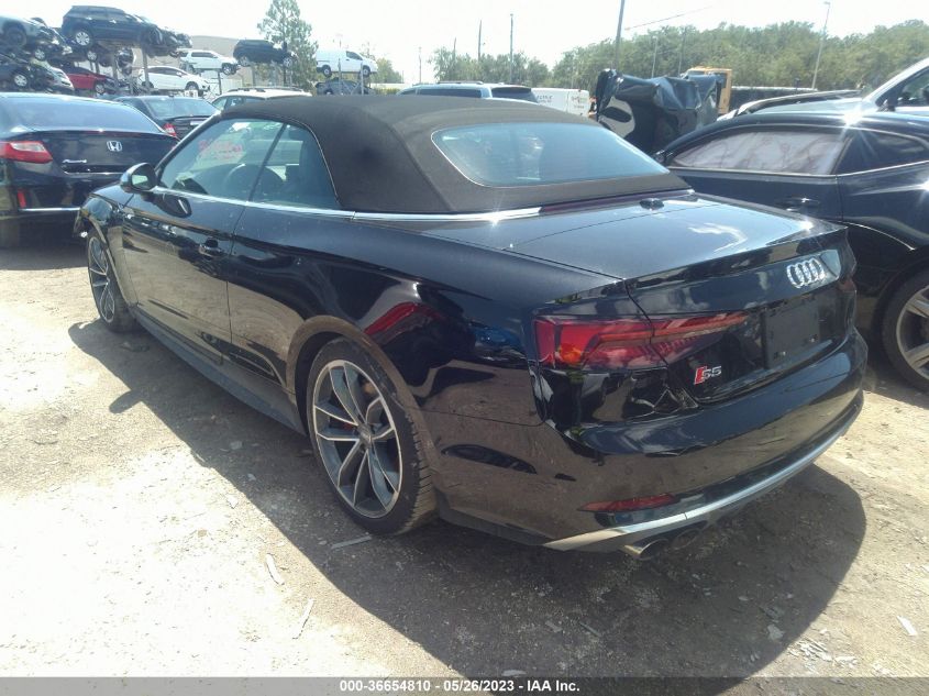 2018 AUDI S5 CABRIOLET PRESTIGE WAU24GF57JN021485