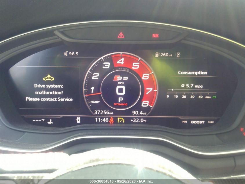 2018 AUDI S5 CABRIOLET PRESTIGE WAU24GF57JN021485