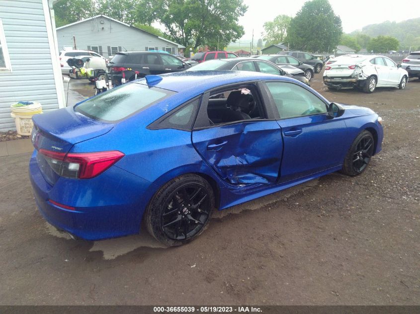 2022 HONDA CIVIC SEDAN SPORT - 2HGFE2F57NH561813