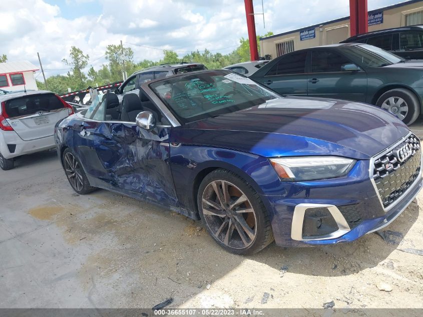 2022 AUDI S5 CABRIOLET PREMIUM - WAU24GF5XNN004959