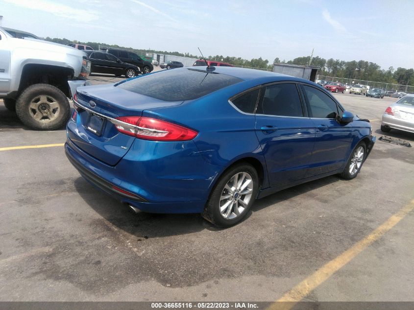 2017 FORD FUSION SE - 3FA6P0H75HR212272