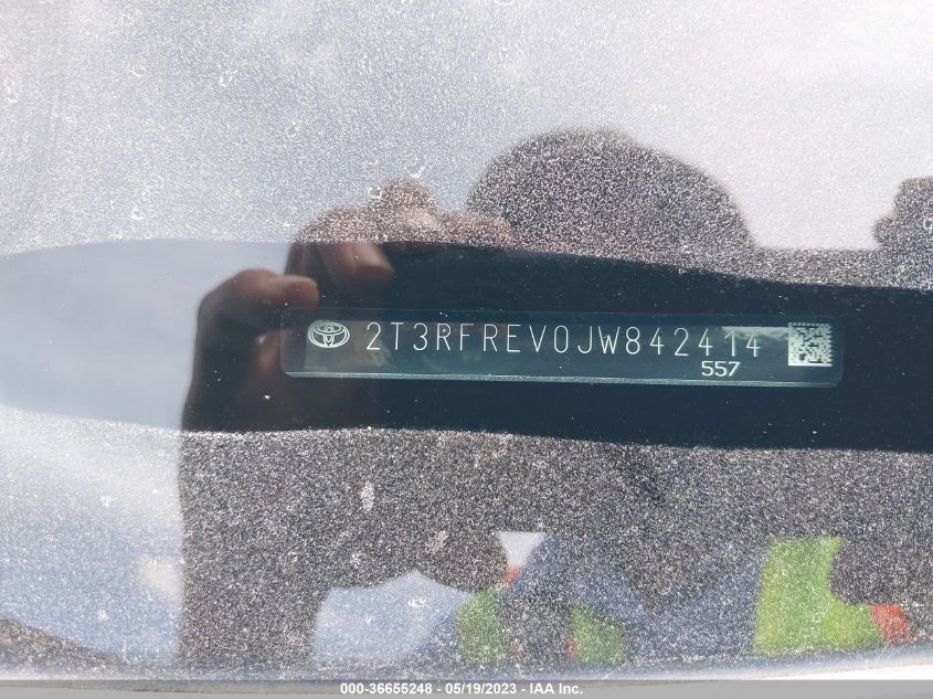 2018 TOYOTA RAV4 XLE/ADVENTURE - 2T3RFREV0JW842414