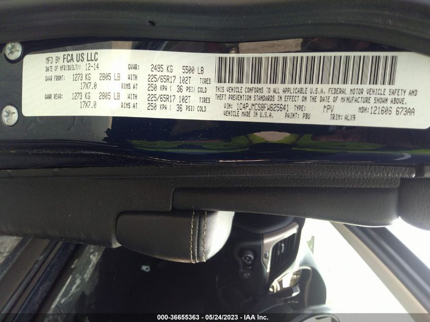 2015 JEEP CHEROKEE LATITUDE - 1C4PJMCS8FW625641
