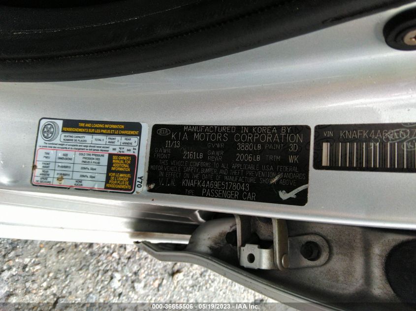 2014 KIA FORTE LX - KNAFK4A69E5178043