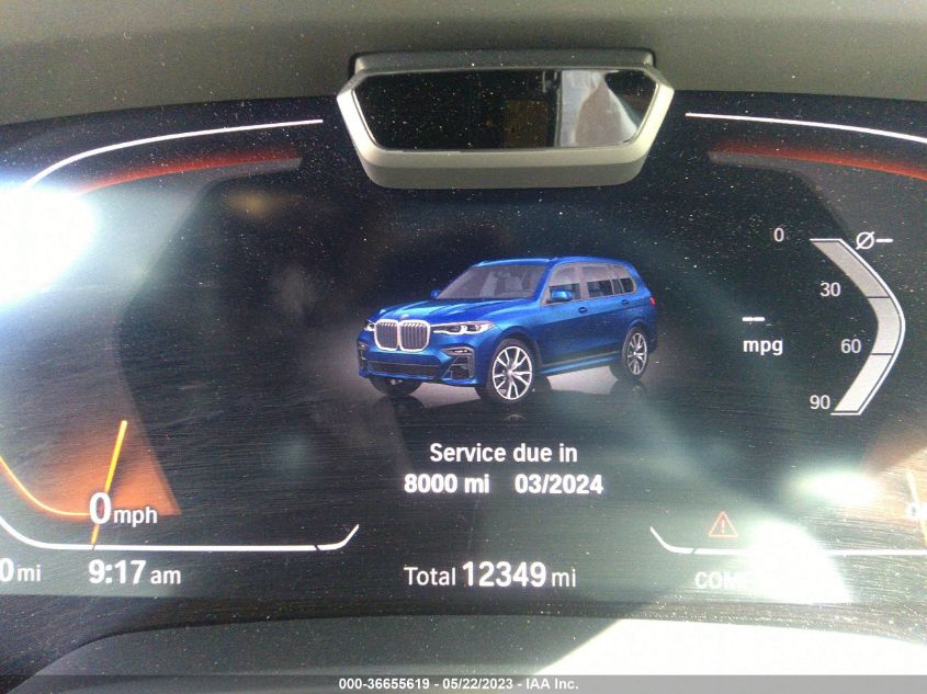 2022 BMW X7 XDRIVE40I - 5UXCW2C04N9L95935