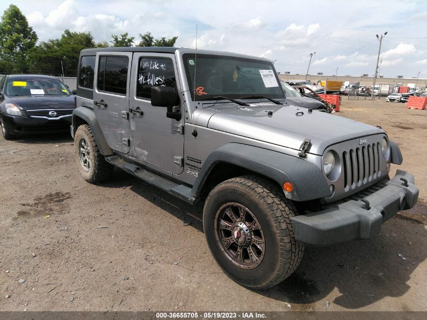 2014 JEEP WRANGLER UNLIMITED SPORT - 1C4BJWDGXEL133466