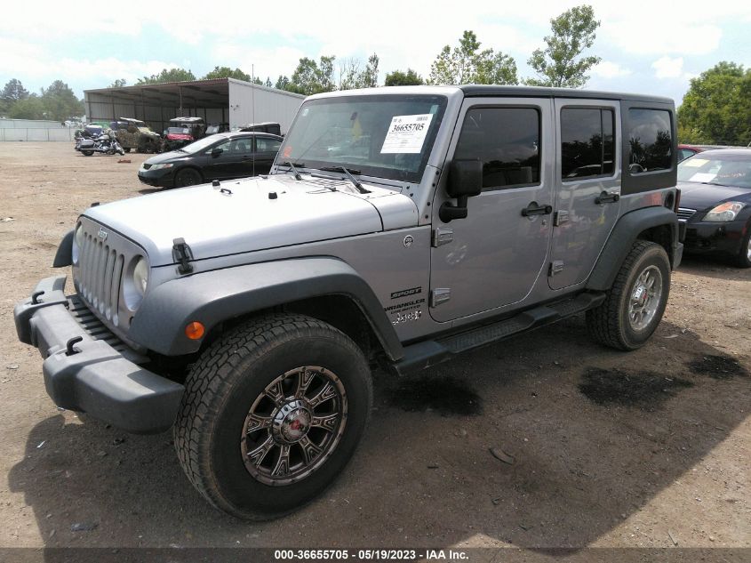 2014 JEEP WRANGLER UNLIMITED SPORT - 1C4BJWDGXEL133466
