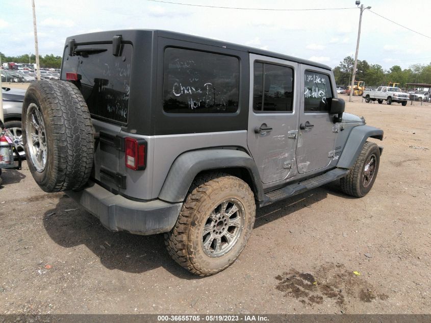 2014 JEEP WRANGLER UNLIMITED SPORT - 1C4BJWDGXEL133466